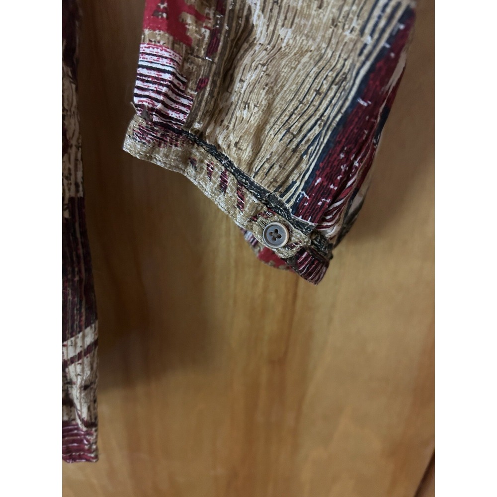 LRL Lauren Jean Co-Ralph Lauren-Women‎ Sz M Southwest Aztec Blouse - Picture 4 of 8